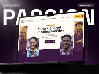 Our Whole Family – Non-Profit Website Design for Community clean layout