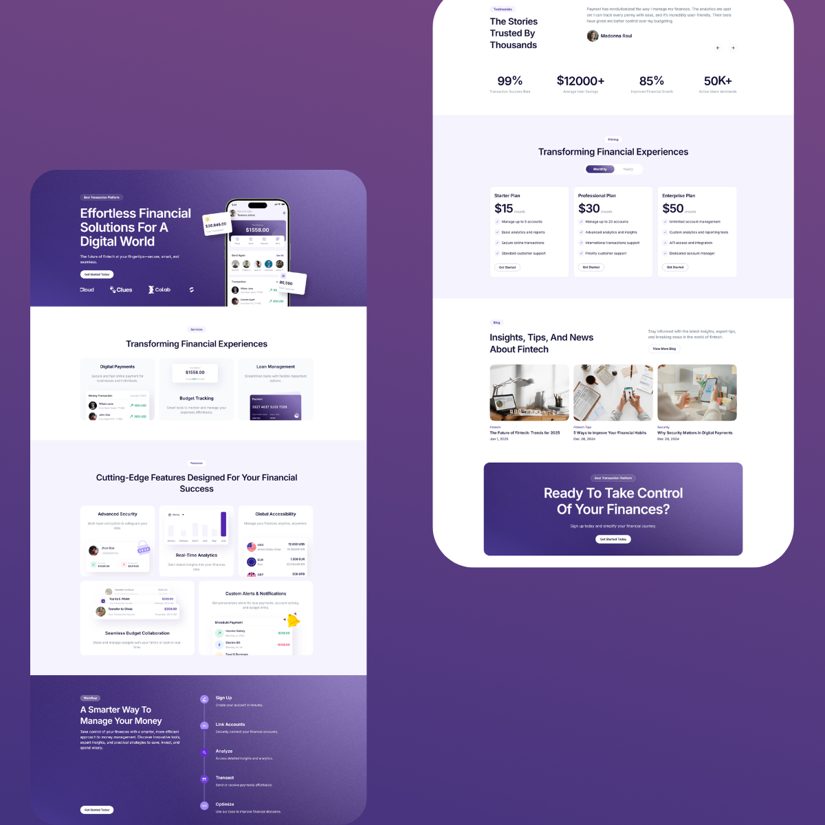 Transaction Platform UI by Harshit Dandriyal on Dribbble