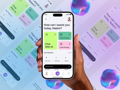 AI app design mobile app ai ai app ai app design ai bot ai bot app ai business app ai chat ai chatbot ai music app design mobile mobile app pixelnaiem ui designer