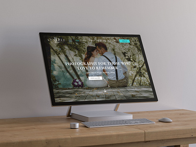 Lovelee Photography Landing Page Design Mockup 3d animation app branding design graphic design illustration logo motion graphics psd ui ux vector