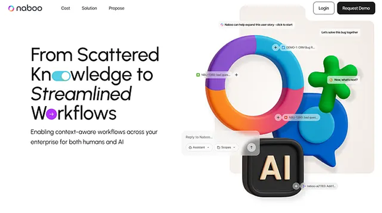 Naboo AI Website branding graphic design logo ui