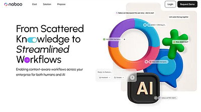 Naboo AI Website branding graphic design logo ui