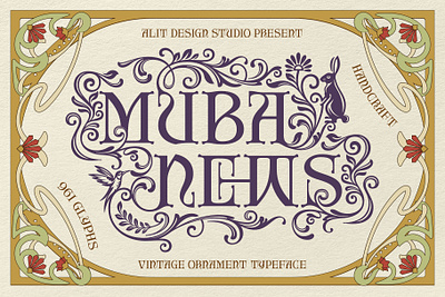 Muba News Typeface design font fonts letteing typeface