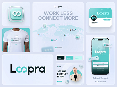 Loopra - Customer Lifecycle Automation Branding ai ai agent animate artificial intelligence automation b2b brand design branding branding concept clean crm dipa inhouse logo marketing modern design saas sales startup visual identity