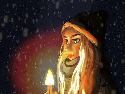 Light in the Winter - Loop animation after effect animation art artwork digitalart digitalpainting drawing illustration procreate