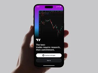 Redesigned Onboarding for TradingView App app design crypto trade financial managment market app ui mobile mobile app payment payment app stocks trading trading view