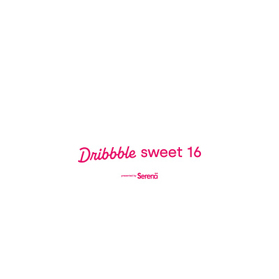 Sweet 16. Happy birthday Dribbble 🎊 graphic design logo