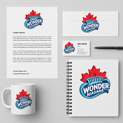 Wonder Niagara branding graphic design logo