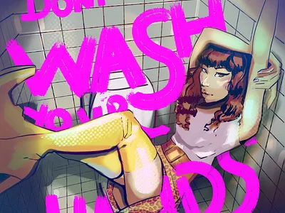 Don't forget to wash your hands - 2025 art artwork digitalart digitalpainting drawing illustration procreate
