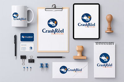 CrashReel branding graphic design logo motion graphics ui