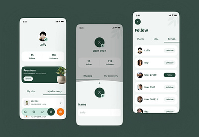 PlantPlan - Profile · 2024 App Store · Independent & Original UI app mobile profile ui ux