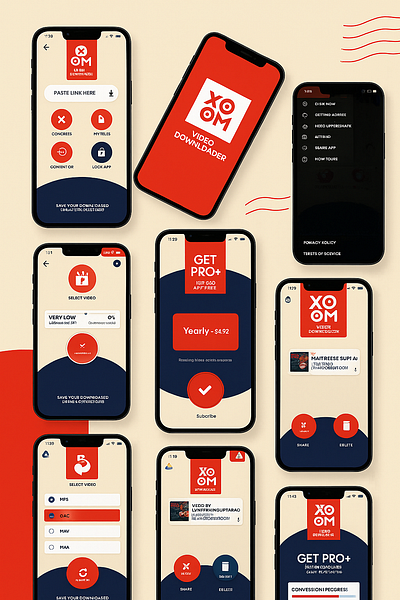 Xoom Video Downloader adobe xd figma interactive design mobile app design ui ux
