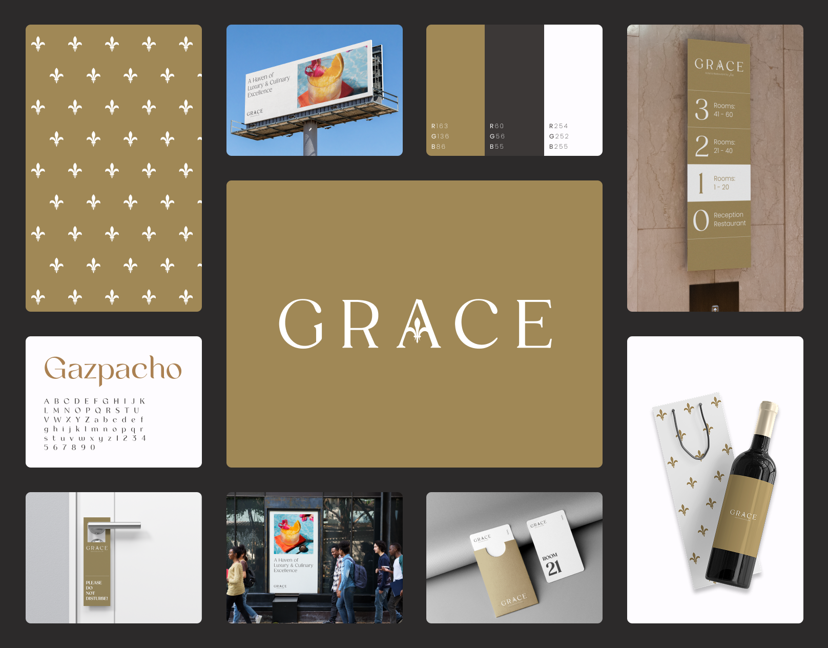 Luxury Hotel Branding ｜ Digital Design｜ Grace brand book brand design brand identity brand identity design branding branding logo creative branding graphic design hotel branding hotel logo identity design logo logo design luxury branding luxury hotel branding minimal logo modern logo design resort branding resort logo visual identity