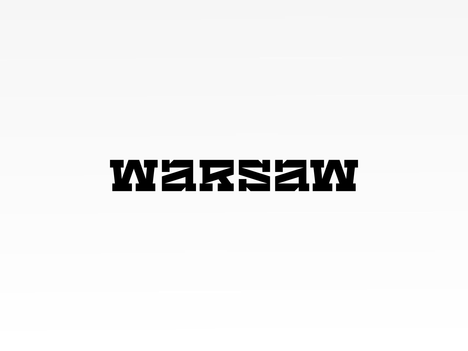 Warsaw anniversary branding brandits custom logo minimal monogram soldier type typeface typography uprising war warsaw