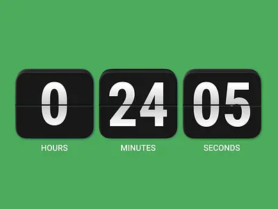 Flip Clock Animation animation app design clock figma flip clock flipclock interface microinteractions ui web design