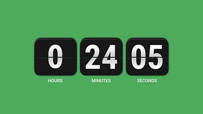 Flip Clock Animation animation app design clock figma flip clock flipclock interface microinteractions ui web design
