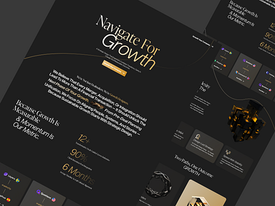 Ventures M&A Modern Landing Page Design animation branding finance header animation home landing page ma minimalistic modern ventures web design web development webflow website website design