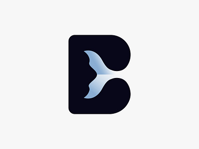 B and whale tail agency b logo b whale monogram logo brand identity branding elegant emblem logo fish logo geometric logo illustration letter logo minimal logo minimalist logo modern logo typeface typography logo whale whale tail