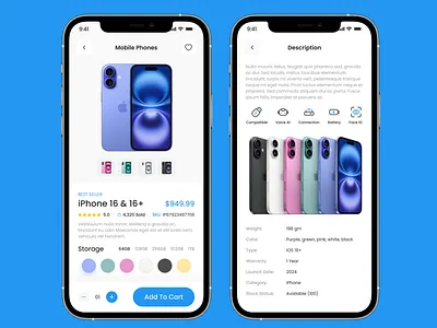 Minimalist Shop Product Details App addtocart appinterface cleanui dribbbleui ecommerceapp figmadesign minimaldesign mobileappdesign modernui onlinestoredesign productdetailsui productpage productview shoppingappui ui uiinspiration uiux uxuidesign