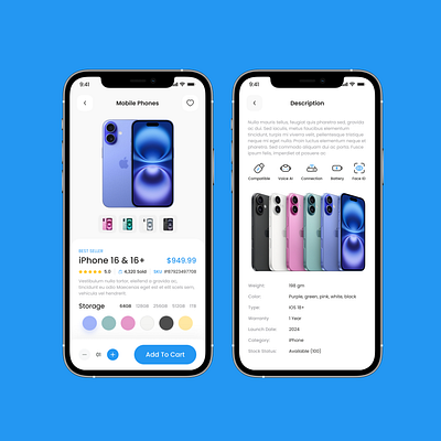 Minimalist Shop Product Details App addtocart appinterface cleanui dribbbleui ecommerceapp figmadesign minimaldesign mobileappdesign modernui onlinestoredesign productdetailsui productpage productview shoppingappui ui uiinspiration uiux uxuidesign