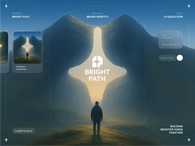 BrightMinds – Education Logo & Branding ai brand identity branding chatbot ui edtech edtech logo edtech platform edtech saas education app education icons education logo education website educational branding learning platform lms dashboard logo school app student app university website youth group logos