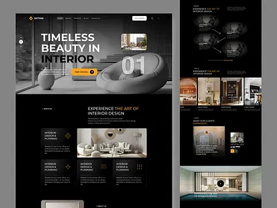 Interior Design Agency Landing Page UI design consulting agency ui figma figma landing page figma web design interior design interior design website landing page design ui ux ui