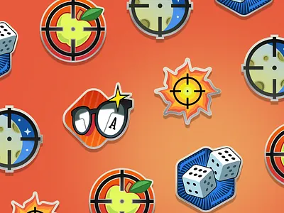 Game badges design illustration vector