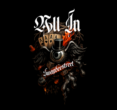 I AM ALL IN all in artwork graphic design illustration logo motion graphics streetwear vector