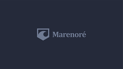 Marenoré luxury clothing brand identity branding brandmark design fashion graphic design illustration logo logotype mark vector wave wordmark