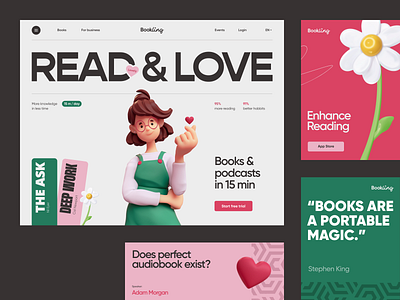 Website for an Education Product ✦ Bookling design interface product service startup ui ux web website