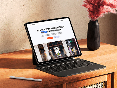Vacant ads. Landing Page. Hero Section. adverrtising cta funnel landing landing page mockup web web design website