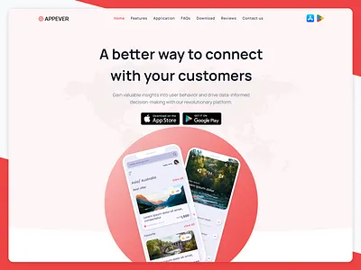 Appever - App Landing Template 3d agency animation app application bootstrap branding business clean creative design graphic design illustration logo marketing modern motion graphics software ui web design