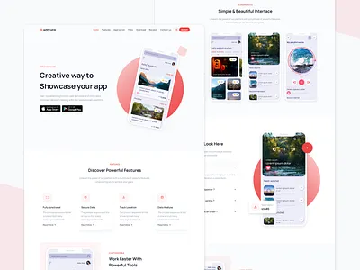 Appever - App Landing Template agency animation app application branding business classic clean creative design illustration landing logo marketing modern software ui web design web page