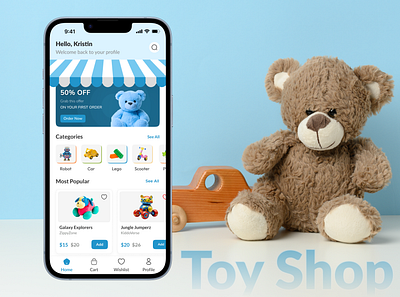 Kids Toy Store Mobile App app app design design ecommerce kid app kids kids toy store mobile app mobile ui online shopping store toy toy shop ui uidesign uiux ux