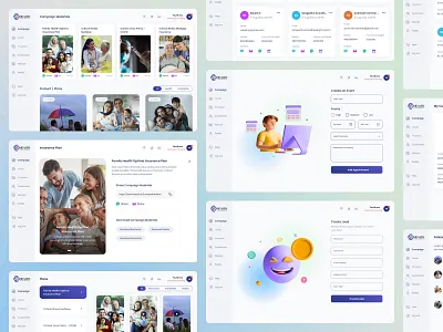 Insurance Agent Portal – Campaigns, Leads & CRM (Part 02) 3dillustration agentportal figma insurance insuranceapp modernui productdesign ui uidesign uiux webportal