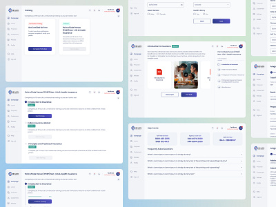Insurance Agent Portal – Training & Support Hub (Part 03) 3dillustration agentportal figma insurance insuranceapp lms modernui productdesign ui uidesign uiux webportal