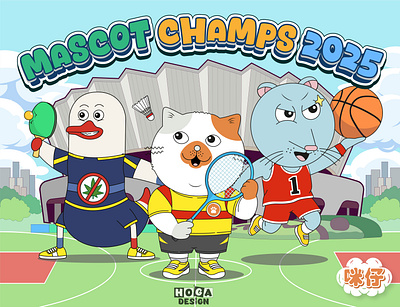 Mascot Champs: Animal All-Stars Sports Series animal character brand mascot branding cartoon cartoon kids cartoon logo cartoon mascot character design children illustration custom illustration graphic design illustration kids brand kids sport mascot design mascot logo sport illusrtation sport mascot toys cartoon vector