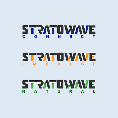 StratoWave logo design graphic design logo