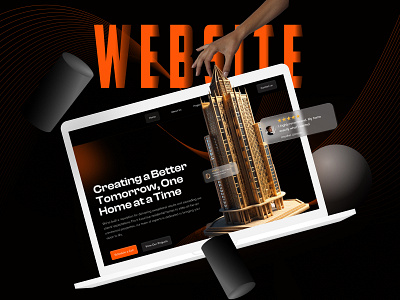 Modern Website Design for Real Estate Project | Apptechies animation branding design figmadesign modernui real estate realestatewebsite ui webdesign website