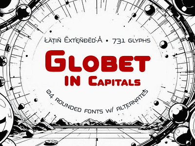 Globet Caps Rounded arrows bitcoin branding capitals display editorial geometric grotesque latin extended a logos magazines open type features petite caps round rounded sans serif small caps square typography
