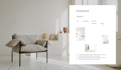 Mood board for an eco-friendly product website branding design figma illustration mood board prototyping typography ui ui design xd