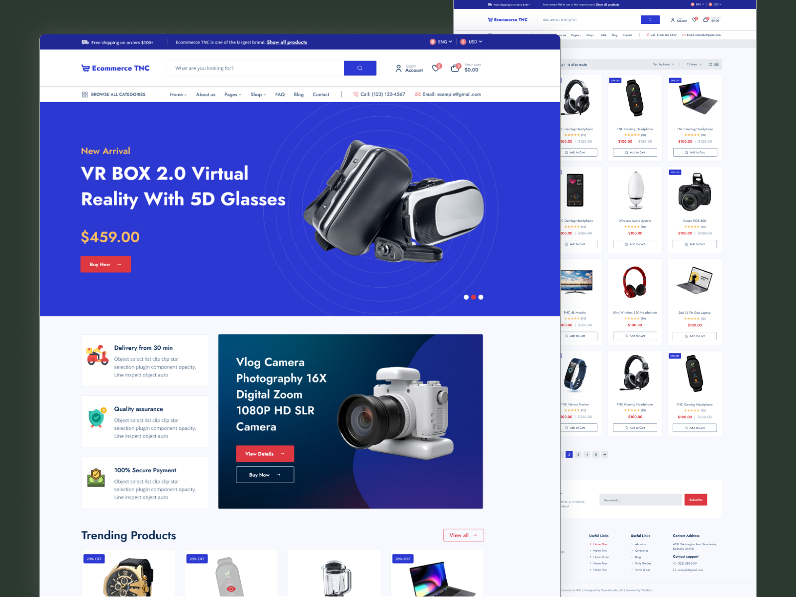 Example of E Commerce Store UI UX Design