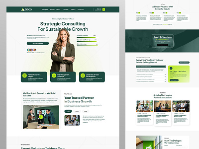 Bisco - Business Consulting Landing Page innovation