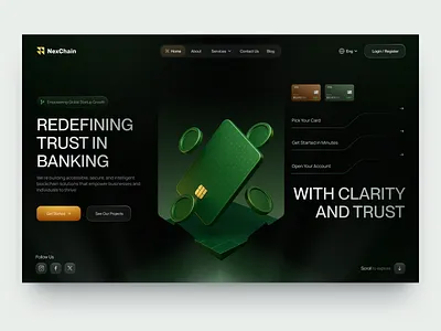 UI-UX for FinTech design interface product service startup ui ux web website