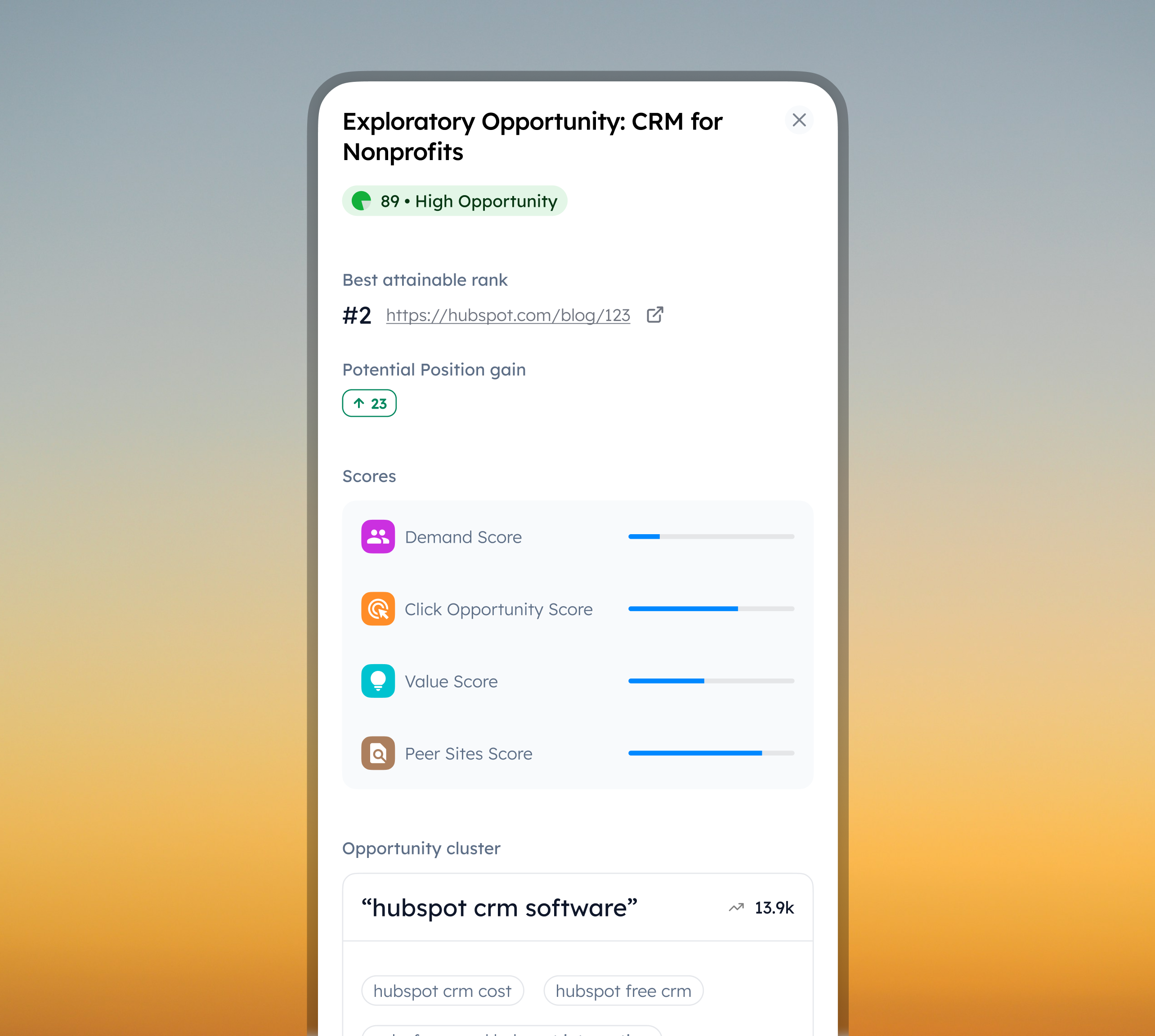 SEO Recommendation Drawer agent ai app design clean clean design creative design drawe drawer design figma modal seo sheet