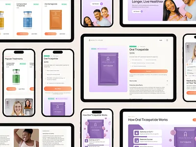 Telehealth - Weight Loss Website doctor consultation ecommerce healthcare website home page landing page medical website design pharmacy website shopify website shopify website semaglutide telehealth telehealth and wellness ui ux web design website weight loss wellness website