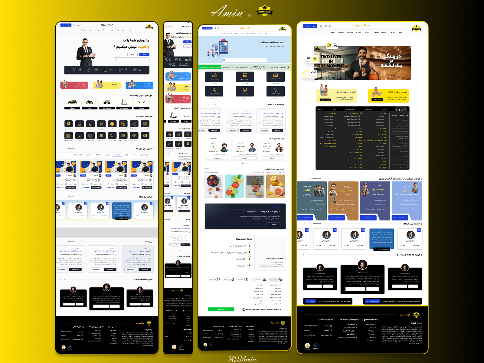 Fartak EdTech Platform – Scalable Design System & UX for Learnin animation branding designsystem edtech figma graphic design mobiledesign productdesign prototyping remotelearning responsive design responsive ui ui ui design userflow ux design ux research web animation web design webapp