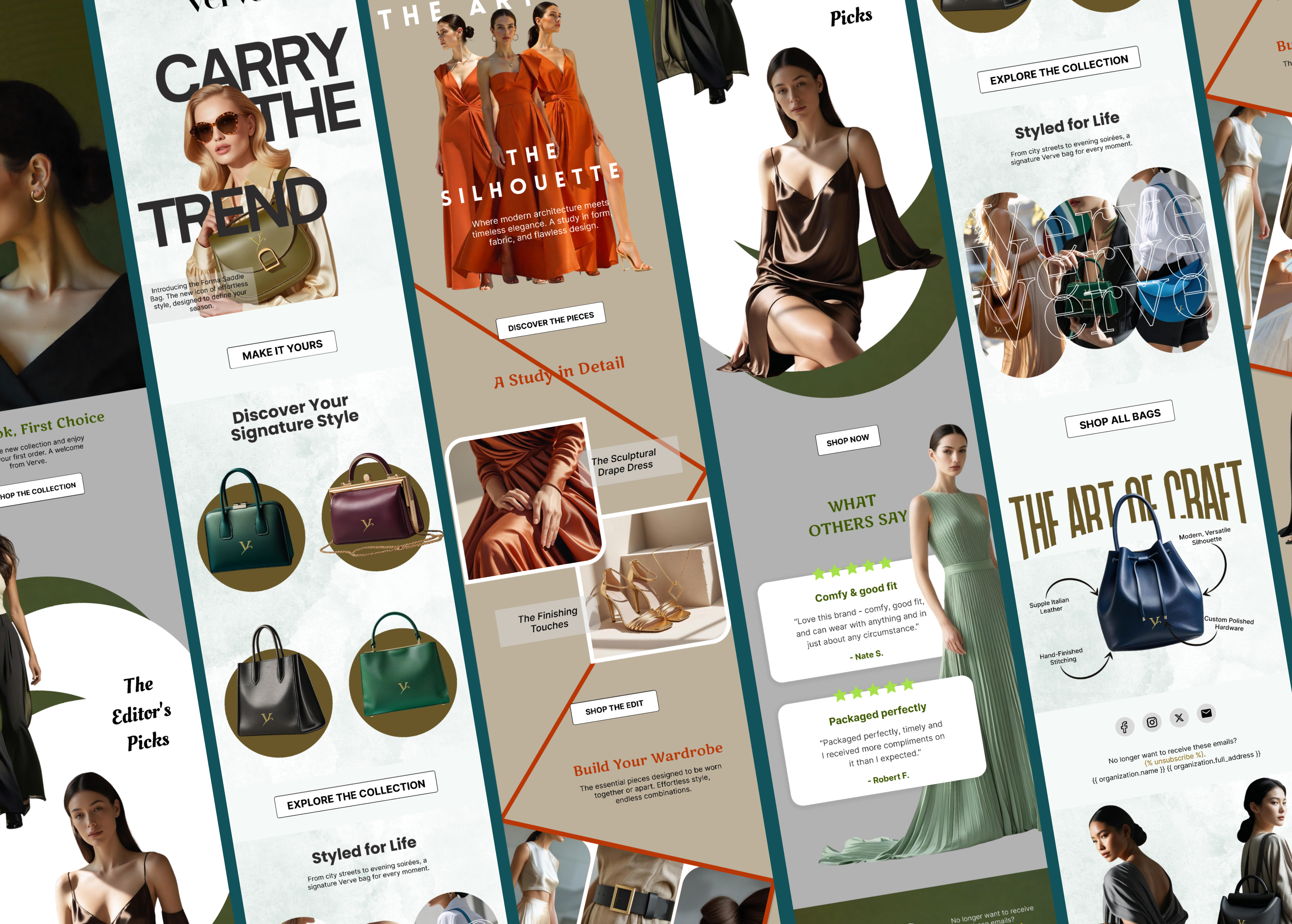 Fashion Email Template Design branding constant contact design email automation email campaign email design email marketing email template fashion fashion email design graphic design klaviyo mailchimp newsletter design responsive design women bags women fashion