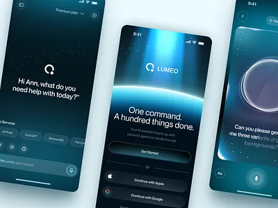 Mobile design for AI app design application application design design interface ios app ios app design logo mobile mobile app mobile app design product service startup ui ux