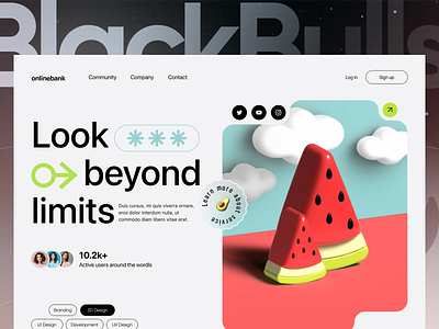 Design Studio Website agency portfolio creative agency creative web design creative website design studio herosection minimal web design modern layout modern slider modern web design portfolio showcase portfolio website studio website web agency website design